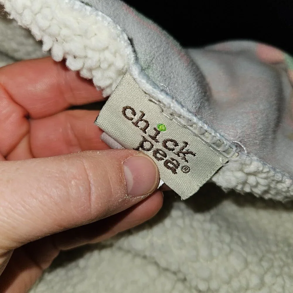 Chick Pea Gray Owl Bird Turtle Leaves Baby Blanket Fleece Sherpa Pink Green